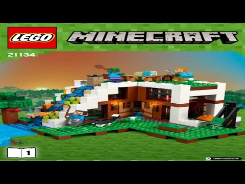 2017 Lego Minecraft The Waterfall Base instruction 21134 NEW!