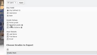 Exporting Grades in D2L