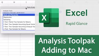 Adding the Analysis Toolpak for Mac Excel