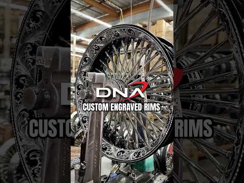 INSANE Engraved Harley Wheels! 🔥 Mammoth Spokes Like You’ve Never Seen | Custom DNA Wheels