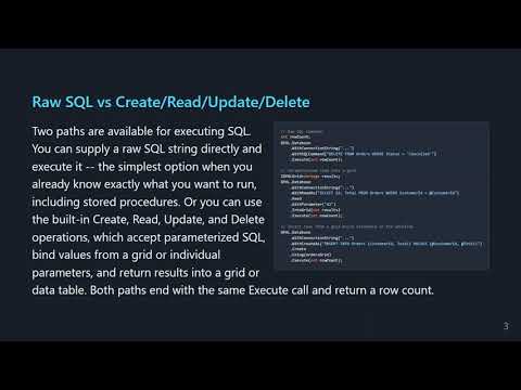 GPAL: GPALDatabase - Querying and Writing SQL with Fluent Connections | Data Operations