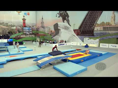 SCHMIDT Daniel (GER) - 2018 Trampoline Worlds, St. Petersburg (RUS) - Qualification Double Mini R2