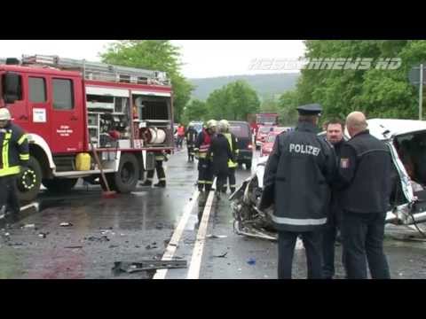 Horror-Crash - Drei Tote nach Unfall auf der B27 bei Bebra 23.05.2013