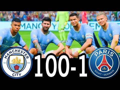 FC 24 -MESSI RONALDO NEYMAR & MBAPPE | ALL STARS |  AL NASSR 100-0 MANCHESTER UNITED