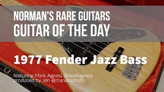 Video thumbnail for 1977 Fender Jazz Bass | Guitar of the Day by Normans Rare Guitars