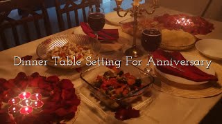 Our Wedding Anniversary | Dinner Table Setting | Dinner Ideas | Easy & Simple Dinners At Home