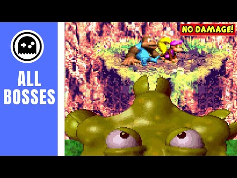 Donkey Kong Country 3 (GBA) - All Bosses - (No Damage)