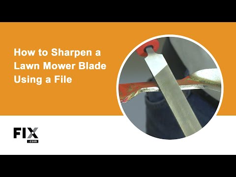 LAWN MOWER REPAIR: How to Sharpen Your Blade with a File or Grindstone | FIX.com