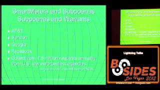 SmartGrid, Surveillance and Subpoenas: Sarah Cortes @BSidesLV Security Conference video