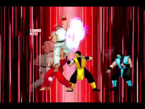 Mugen Request Ryu & Ken vs Scorpion & Sub-Zero