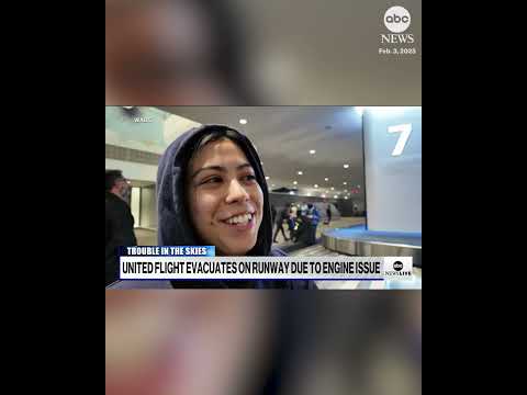 United Airlines flight evacuated before takeoff due to reported engine issue