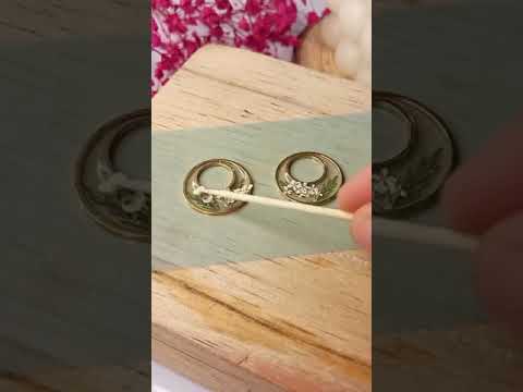 resin eyring #earrings #shorts #yt #trendingshorts