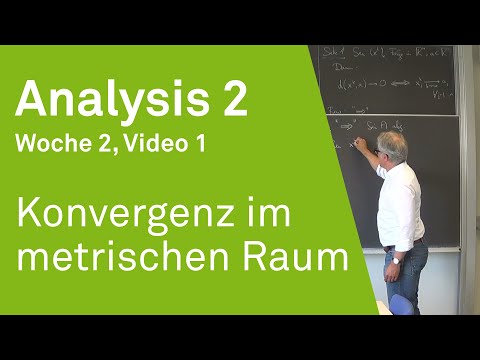 Konvergenz im metrischen Raum | Analysis 2 | Video 2.1