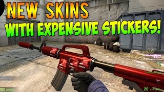CS GO - Newer Skins With Expensive Stickers!
