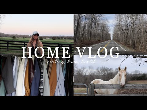 home vlog: candida chat, barn, cooking