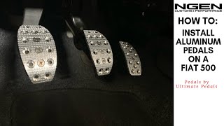 ALUMINUM PEDALS Install on a Fiat 500 Abarth (applies to all Fiat 500 models) - HOW TO!