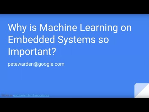 ESWEEK 2021 Keynote - Why is Machine Learning on Embedded Systems so Important?