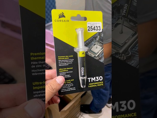 Vídeo relacionado con Corsair TM30 - CPU/GPU Pasta térmica (De Alto Rendimiento, Base de óxido Zinc Premium), 3 Gramos