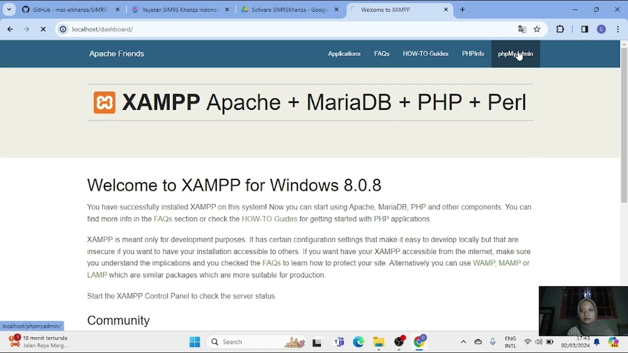 TUTORIAL INSTAL SIMRS KHANZA DI WINDOWS (GRATIS!)