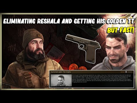 ELIMINATING RESHALA AND COLLECTING HIS GOLDEN TT PISTOL - JAEGER TASK HUNTSMAN PATH THE TROPHY 12.11