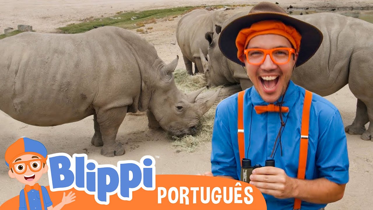Blippi explora um parque de safári | Blippi em Português | Vídeos Educativos para Crianças