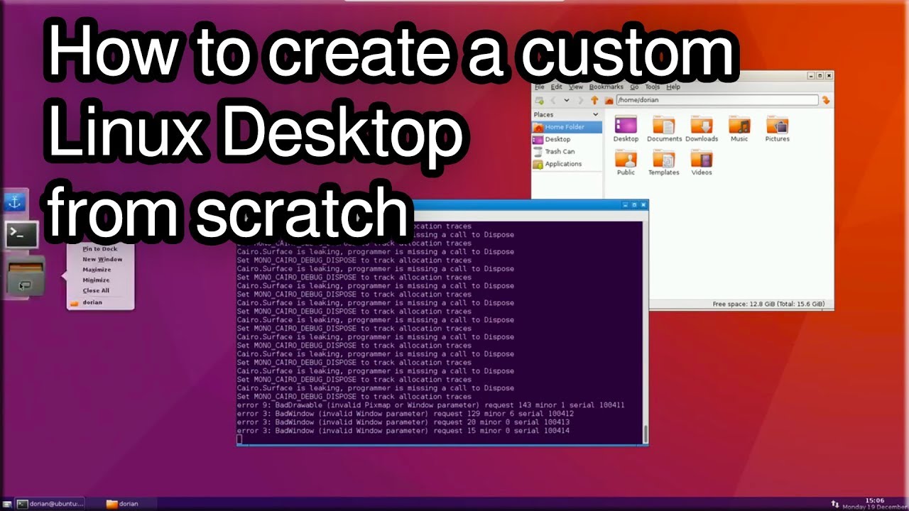 #1 How to create a custom Linux GUI (Desktop) from scratch