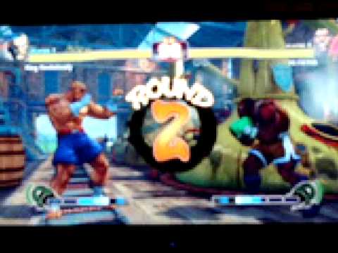 Sagat vs Balrog in Street Fighter IV on XBL