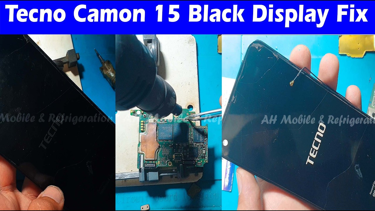 Tecno Camon 15 (CD7) Dim Display Light or Black Display Problem