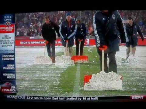 Fifa World Cup Qualifiers USA vs Costa Rica in a Snow Storm!!