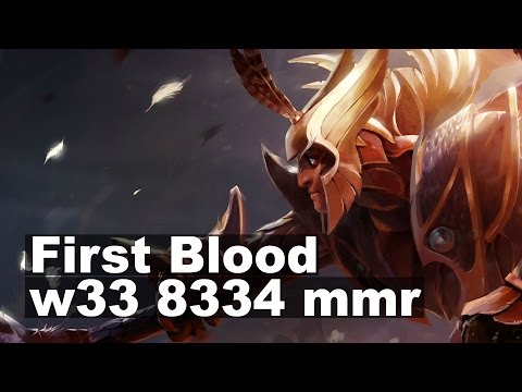 w33 8334 MMR Skywrath Mage First Blood EU West Dota 2