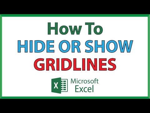 Microsoft Excel: How To Show Or Hide The Gridlines In Excel | 365 | 👍