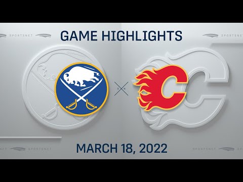 NHL Highlights | Sabres vs. Flames - Mar. 18, 2022
