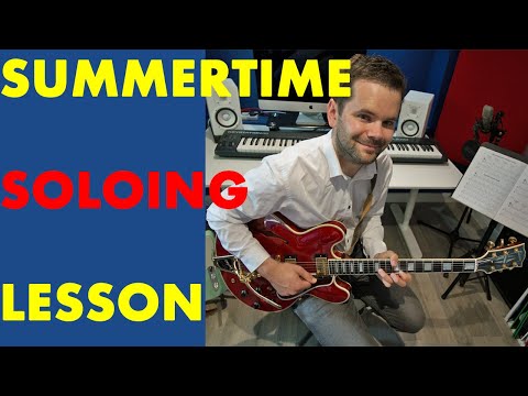 🔆Summertime jazz guitar soloing lesson. Try this simple approach to soloing over this classic song