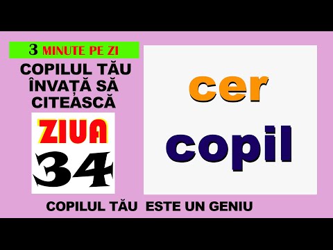 Ziua #34 - Copilul tău învață să citească