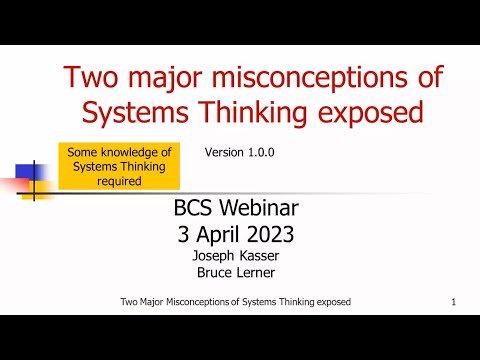 Two major misconceptions of systems thinking exposed