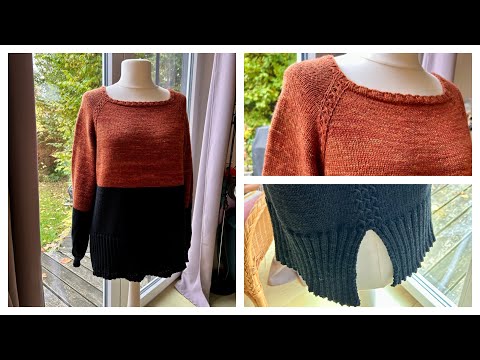 Rosy Rost Prullover - Rvo with great raglan line and short rows - Part 1