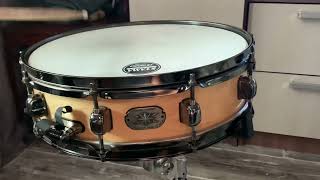 Video thumbnail for TAMA artwood maple snare 14*4( evans g1 / evans hazy 300 ) by artuzon