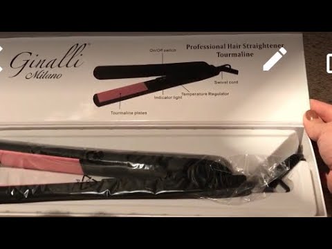 thumbnail video image 2 of Plancha De Cabello Ginalli Profesional De Placas Tourmaline, 2 of 5