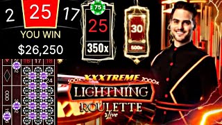 XXXTREME LIGHTING ROULETTE 350X WIN ⚡ | $26,250 WON TODAY BIG WIN CASINO ROULETTE HOW TO ONLINE EARN Video Video