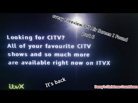 Every Freeview Off Air Screen I Found Part 6 - Danny's Christmas Countdown 2024