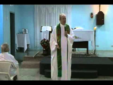 SANTA  MISSA COM  O PADRE = HÉLIO  FEUSER PÁROCO DE  SÃO  CRISTÓVÃO 09 / 08 / 2013 - PARTE 1 / 1