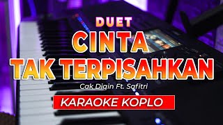 Download lagu CINTA TAK TERPISAHKAN  || KARAOKE  || CAK DIQIN FT.SAFITRI || DANGDUT KOPLO || NADA DUET - HQ AUDIO mp3