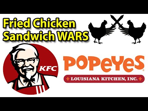 CHICKEN WARS 🐔 | KFC®  vs Popeye's®  | FRIED CHICKEN SANDWICHES | JKMCraveTV