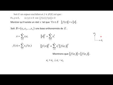 Utiliser la décomposition d'un vecteur dans une base orthonormée d'un espace euclidien