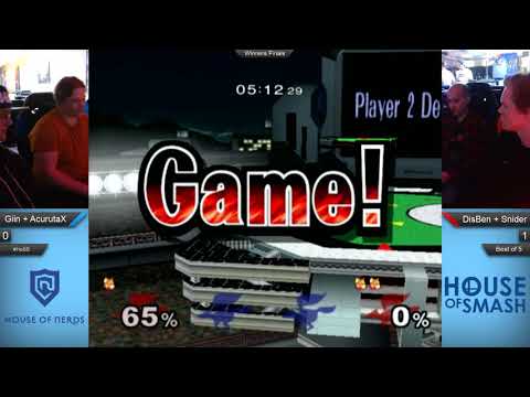 House of Smash Stavanger - Giin + AcurutaX (Blue Team) vs DisBen + Snider (Red Team) - WF