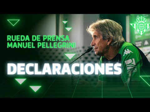 Rueda de prensa de Pellegrini previa al Elche-Real Betis ⚽💚