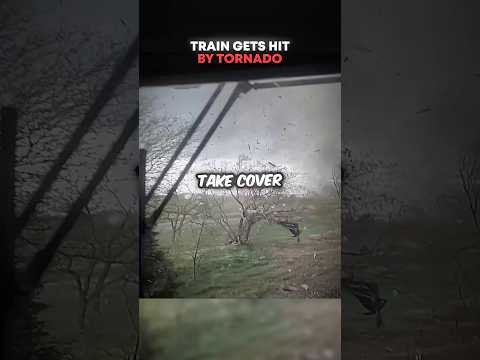 Train Gets HIT By Tornado 😳