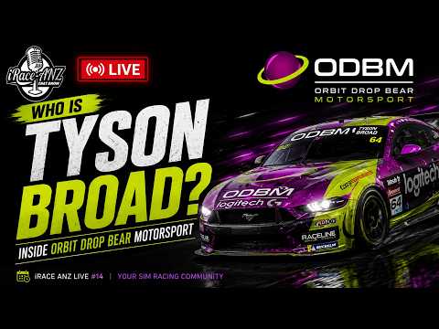 Meet Tyson Broad | Inside Orbit Drop Bear Motorsport | iRace ANZ Live #14