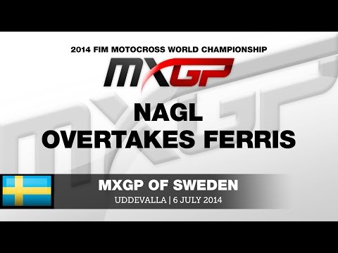 MXGP of Sweden 2014 Max Nagl overtakes Dean Ferris - Motocross