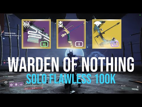 Solo Flawless Master Warden of Nothing & Easy Boss Cheese Spots 100k  [Destiny 2]